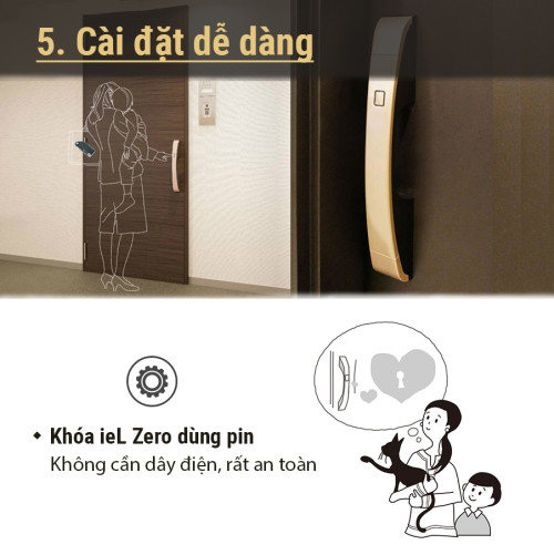 Khóa thông minh iEL ZERO hãng MIWA Nhật Bản